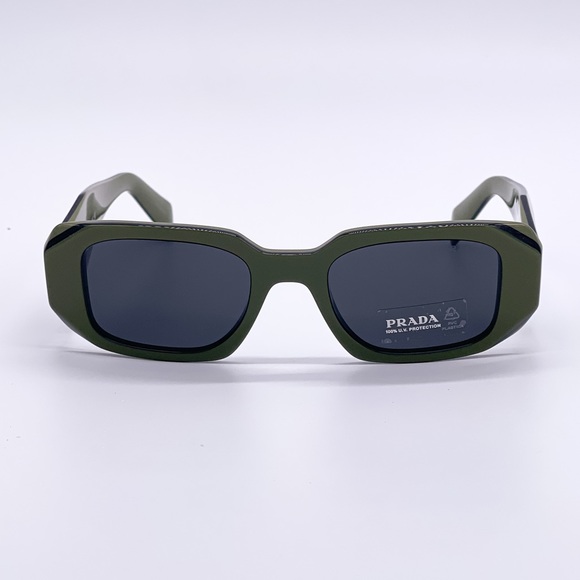 NEW PRADA PR17WS 13N5S0 UNISEX GREEN SUNGLASSES PRADA SPR 17W 13N-5S0 PR 17WS - Picture 3 of 13